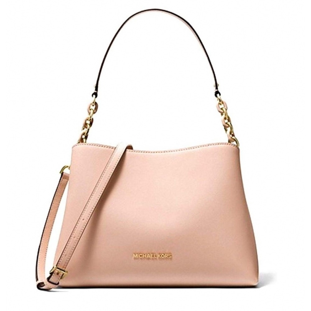 Michael Kors Sofia Satchel Large Pink Saffiano Leather 35F8GO5S7L